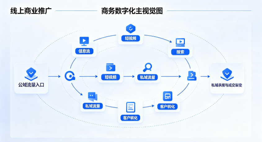 海陵区线上商业推广怎么做？全域流量闭环搭建与低成本转化实战指南